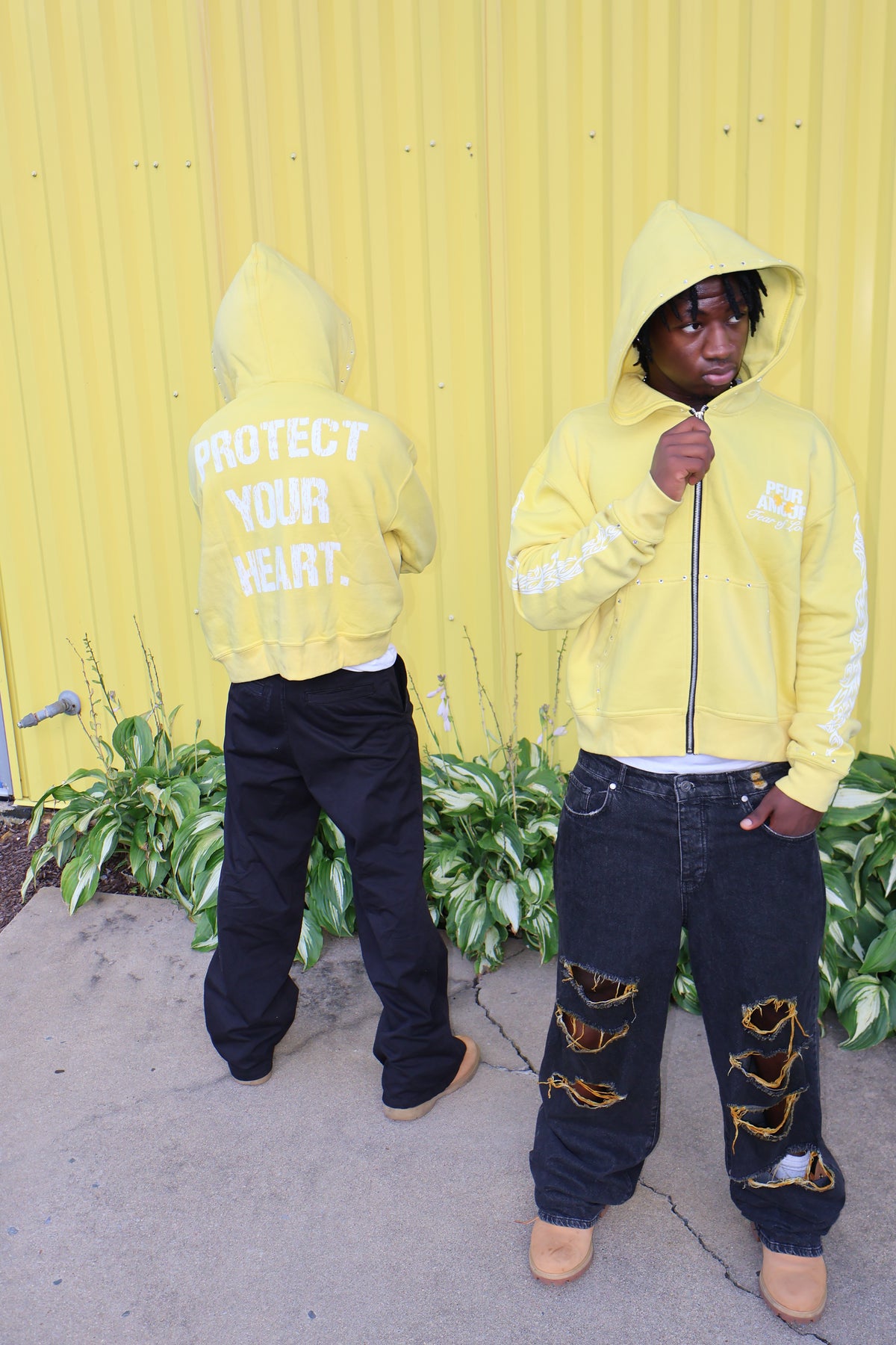 Protect Your Heart Yellow Hoodie