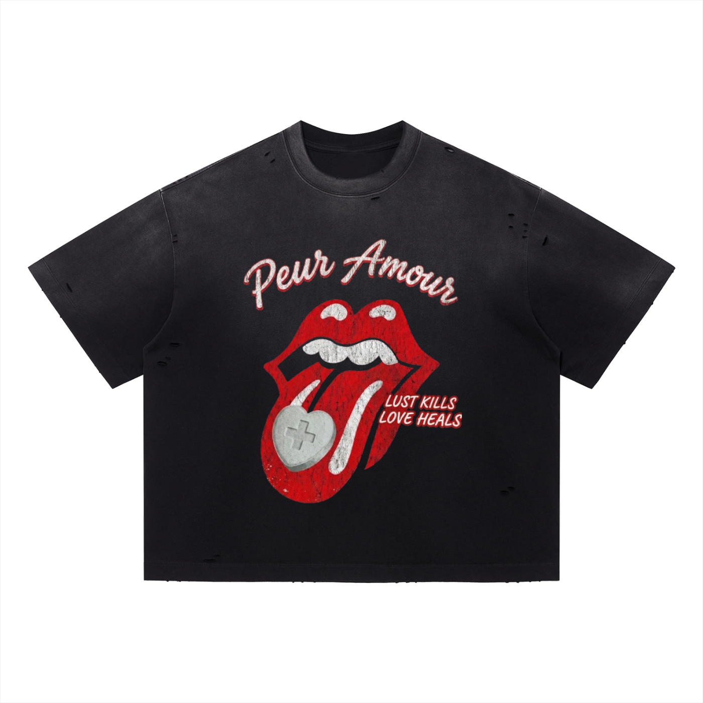 Sex Kills Love Heals Boxy Oversized T-Shirt