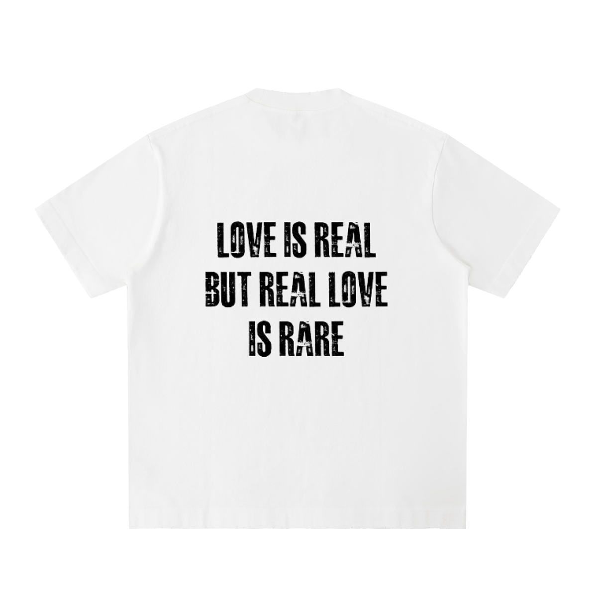Is Love Real? Heavyweight Vintage Washed Frayed T-Shirt