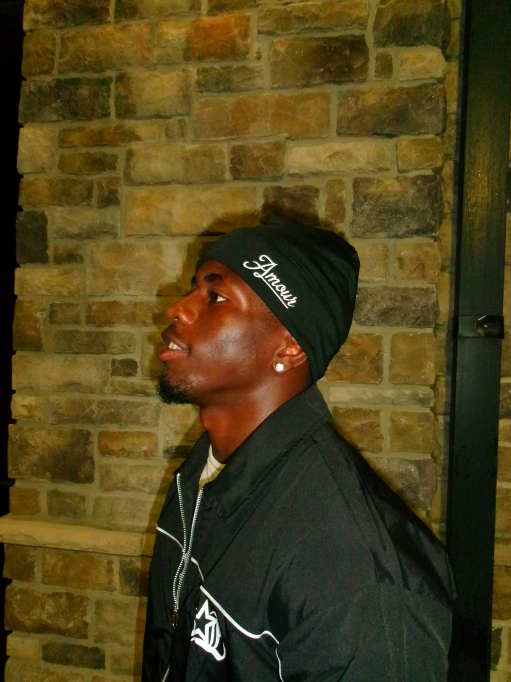 Amour Skull Cap Black and White