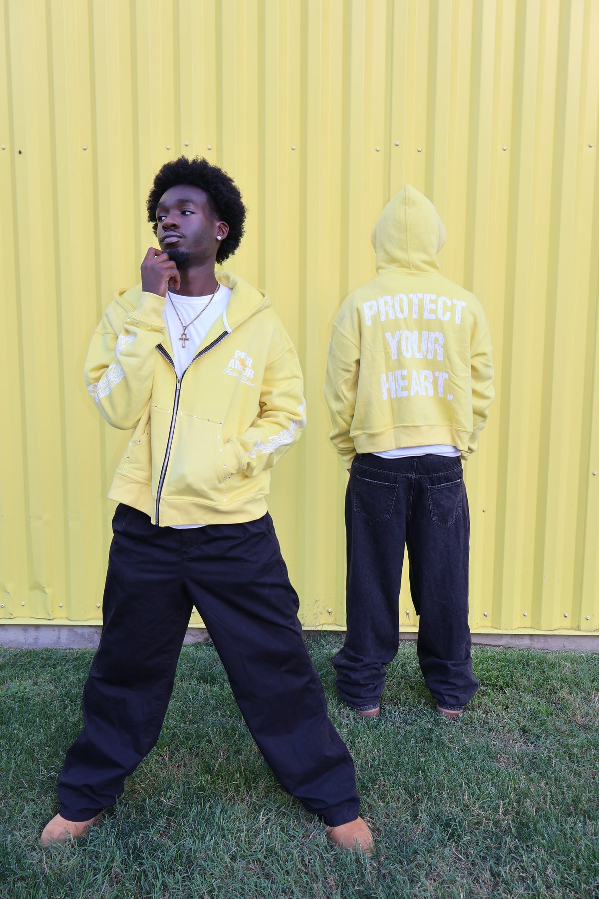 Protect Your Heart Yellow Hoodie