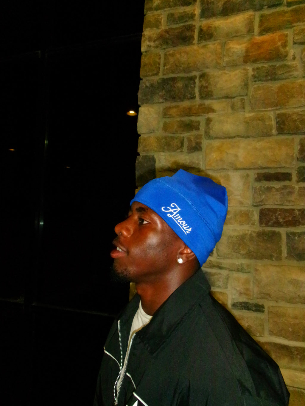 Amour Skull Cap Blue and White